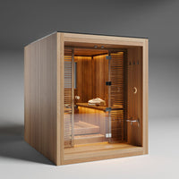 Sauna Personnalisable : L'Évasion Rustique - Cèdre rouge naturel